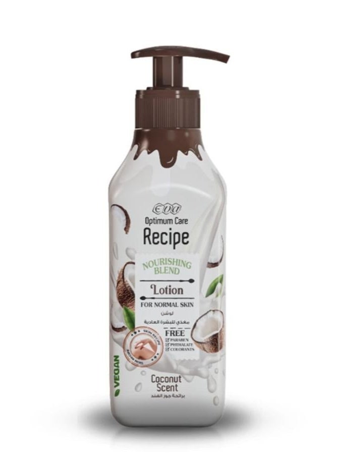 Eva Nourishing Lotion for Normal Skin with Coconut Scent ​​370 ml